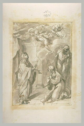 Le Christ s'agenouillant devant la Vierge