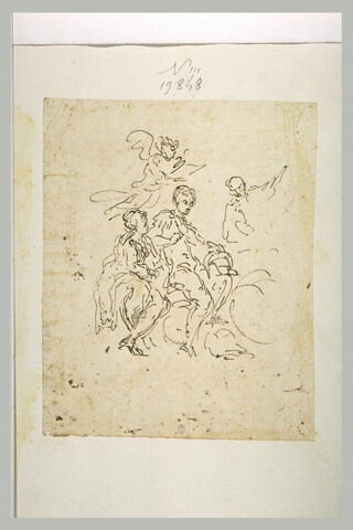 Deux figures assises, image 1/1