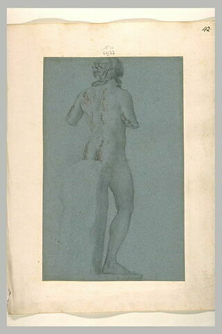 Statue d'homme nu, sans bras, de dos, d'après l'antique, image 1/1