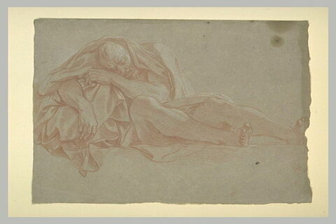 Vieillard drapé, endormi, image 1/1