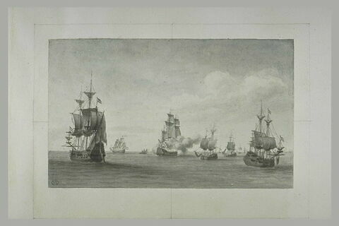 Jean Bart dans la Baltique, à la fin de 1675, attaque une flotte Hollandaise, image 2/2