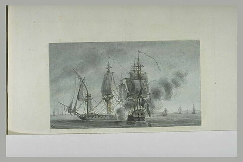 Combat de la Minerve contre une frégate anglaise en rade de l'île d'Aix 1806