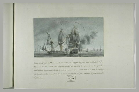 Combat de la Minerve contre une frégate anglaise en rade de l'île d'Aix 1806, image 2/2