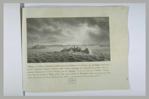 Naufrage de la gabare la Dorothée près de Saint Matthieu, 1769, image 2/3