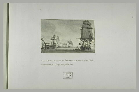 Troisième position du combat de Formidable devant Cadix, 1801, image 2/2