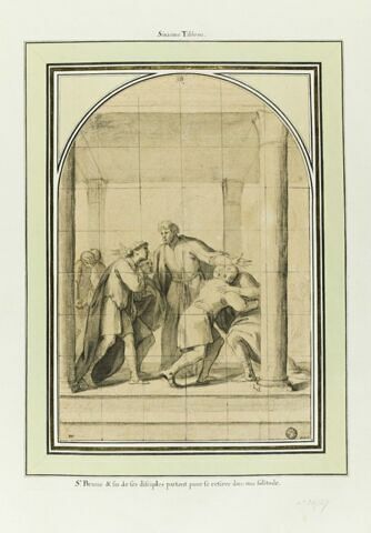 Saint Bruno et six de ses disciples partent pour se retirer, image 1/2