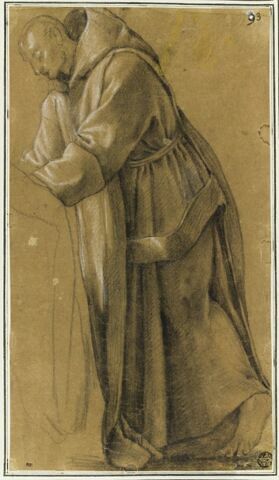 Saint Bruno penché : étude pour le quatorzième tableau