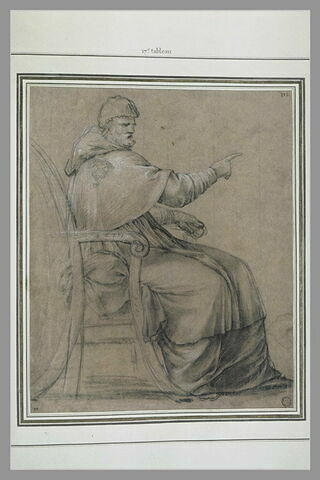 Le pape Urbain II : étude pour le dix-septième tableau, image 2/2