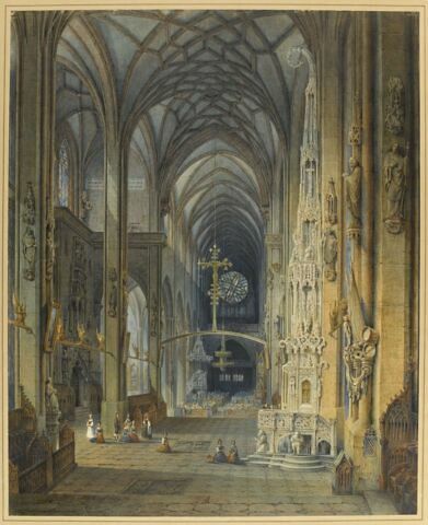Intérieur de l'église saint Laurent à Nuremberg, image 1/2