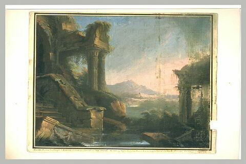 Vue d'une partie des ruines du temple d'Athènes, image 1/1