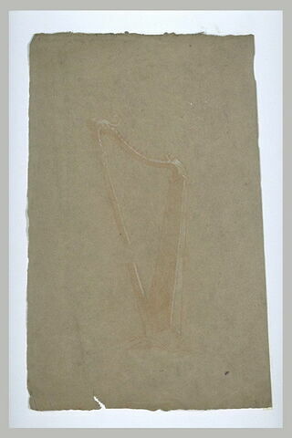 Etude d'une harpe, sans corde, image 1/1