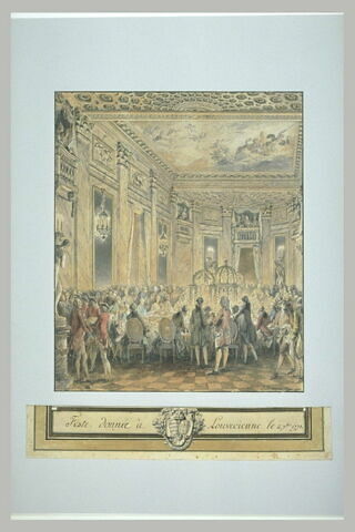 Fête donnée à Louveciennes, le 2 Septembre 1771, image 1/1
