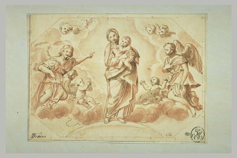 Vierge à l'Enfant entourée d'anges, image 1/1