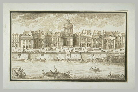Vue du Palais Mazarin dit Collège des Quatre-Nations, image 2/2