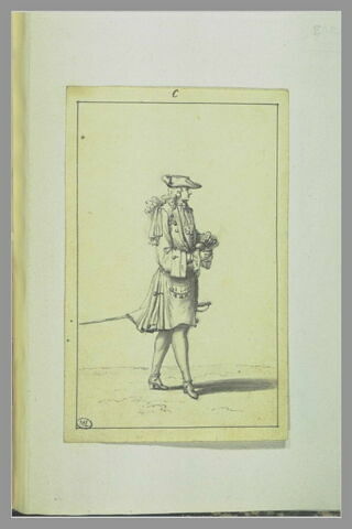 Jeune Homme prisant coiffé d'un tricorne, image 2/2