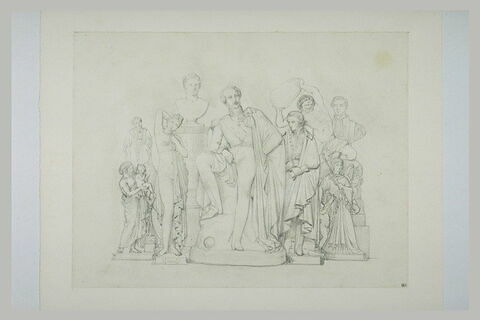 Exposition des oeuvres de Pradier dans son atelier de l'Institut en 1845, image 2/2
