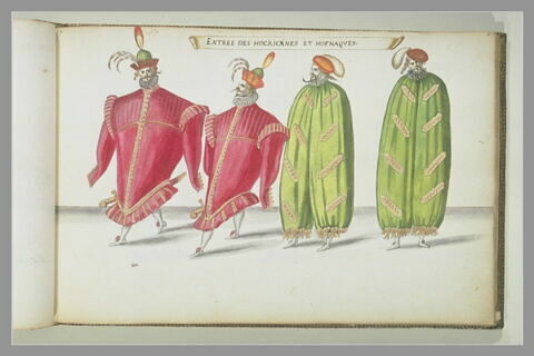 Entrée des Hocricanes et Hofnaques, quatre figures, image 1/1