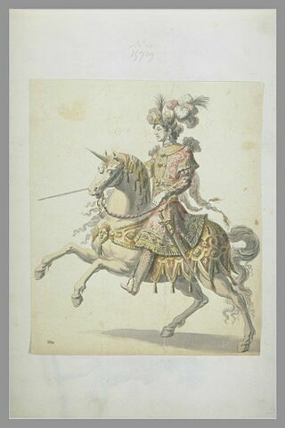 Un cavalier sur un cheval galopant