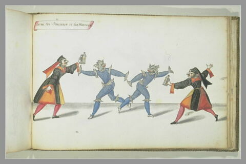 Entrée des sorcières et des monstres, quatre figures, image 1/1