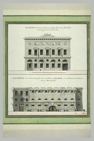 Deux élévations de façades, image 2/2
