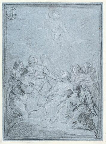 Sept anges adorant l'Enfant, image 3/3