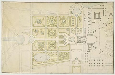 Plan général du château et du petit parc de Versailles