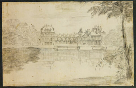 Vue du château de Fontainebleau depuis l'Etang, image 3/3