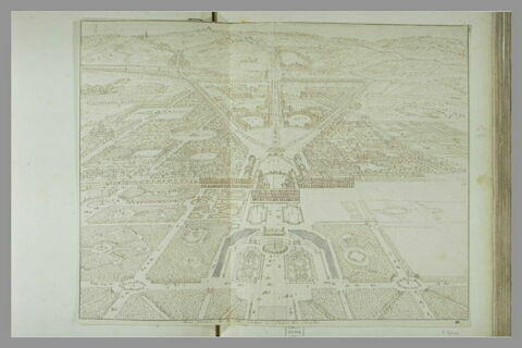 Vue générale de la ville, château et jardins de Versailles, image 2/3