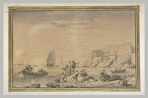 Vue du port de Gênes, image 2/2