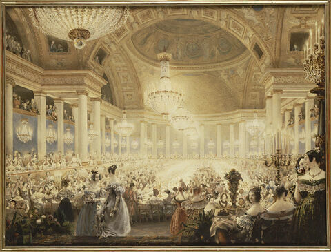 Banquet des Dames dans la salle du spectacle des Tuileries, en 1835