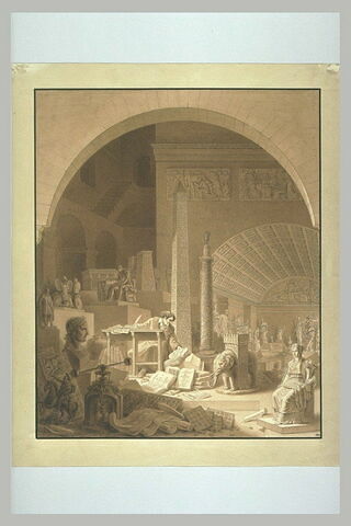 Vivant-Denon travaillant dans la Salle de Diane au Louvre, image 2/2