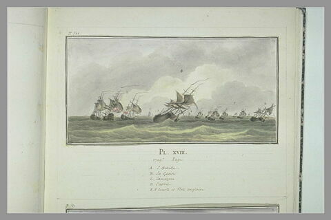Campagnes de Duguay-Trouin : combat naval au large de l'Islande, 1709, image 2/2