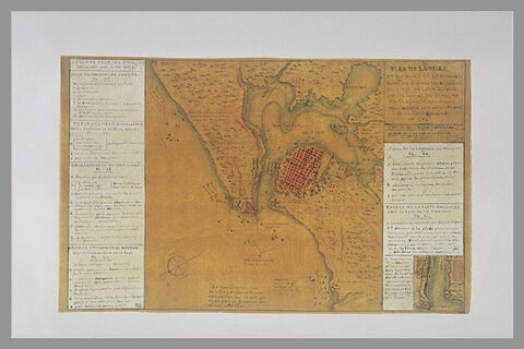 Plan de La Havane pour l'explication des attaques par la flotte anglaise
