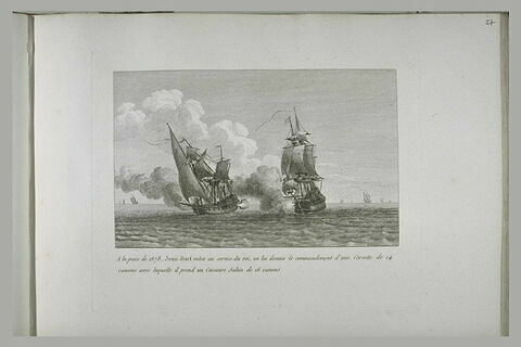 Jean Bart prend un corsaire Saletin à la paix de 1678, image 1/1