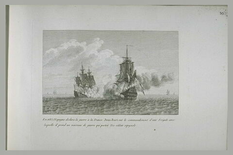 Jean Bart prend un vaisseau espagnol en 1683, image 1/1