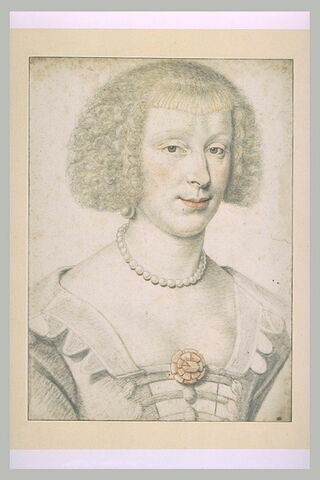 Portrait présumé de Mademoiselle de Roye de la Rochefoucauld, image 1/1