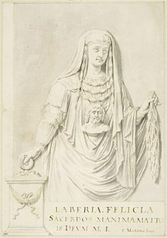 Laberia, grande prêtresse, d'après un bas-relief antique