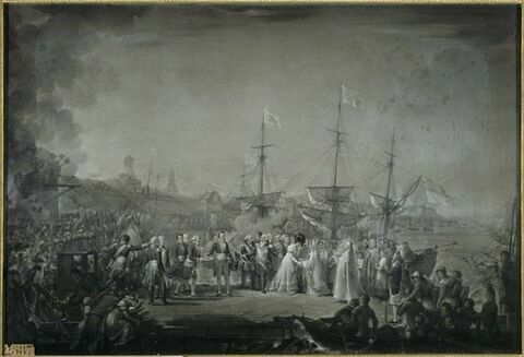 Arrivée de Louis XVIII à Calais le 24 avril 1814