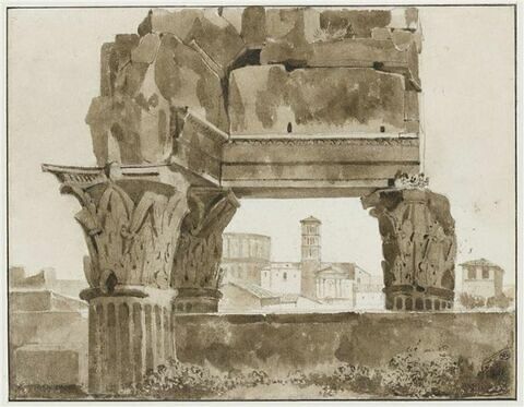 Ruines du temple de Jupiter Tonnant, au pied du Capitole