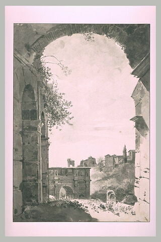 L'Arc de Constantin, vu du Colisée, image 2/2