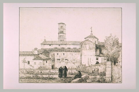 Vue extérieure du couvent de Santa Prudenziana à Rome