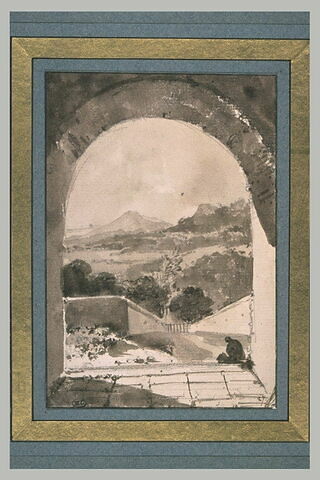 Vue depuis le portique du couvent des Capucins à Tivoli, image 1/1