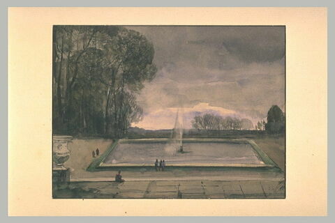 Vue du parc du château de Versailles