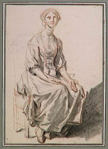 Paysanne assise, vue de face, image 3/3