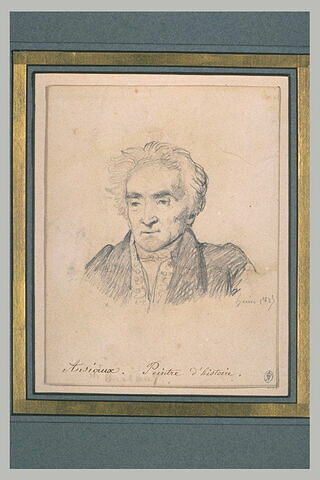 Portrait de M. Anciaux, peintre, en buste, de face