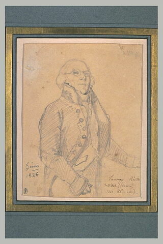 Portrait de M. Taunay, peintre, de l'Institut, à mi-corps, de trois quarts