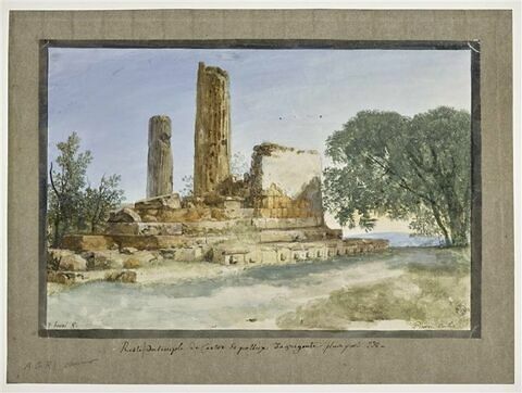 Ruines du temple de Castor et Pollux à Agrigente