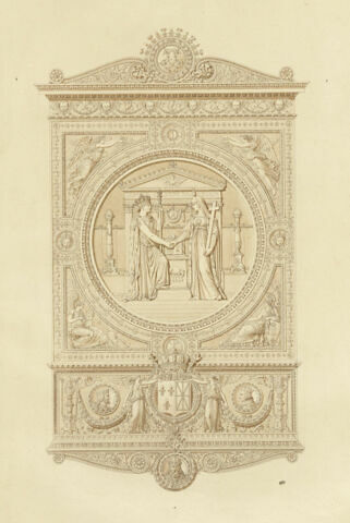 Frontispice du sacre de Charles X : la Monarchie et la Religion, image 1/2