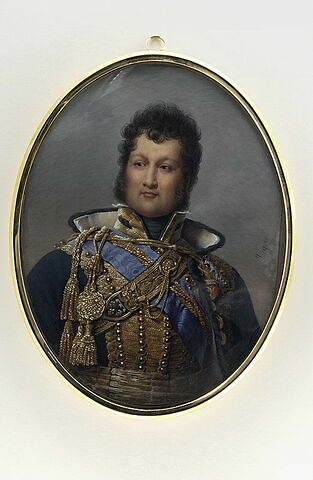 Buste de Louis Philippe en uniforme de colonel de hussards
