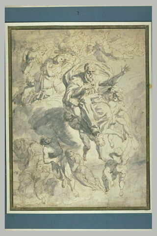 Dieu porté par des anges et entouré d'archanges, image 1/1